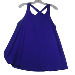Silvergate Royal Blue Bow Back Sleeveless Blouse Top Womens Medium ITA880-CRN